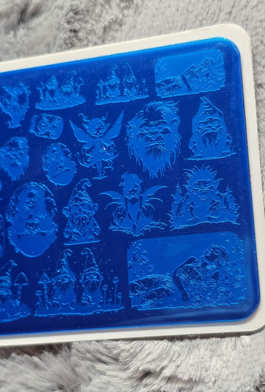 HTF Pretty Fingers By Robin Designed By Lilly Fairy Unicorn Nail Stamp Plate