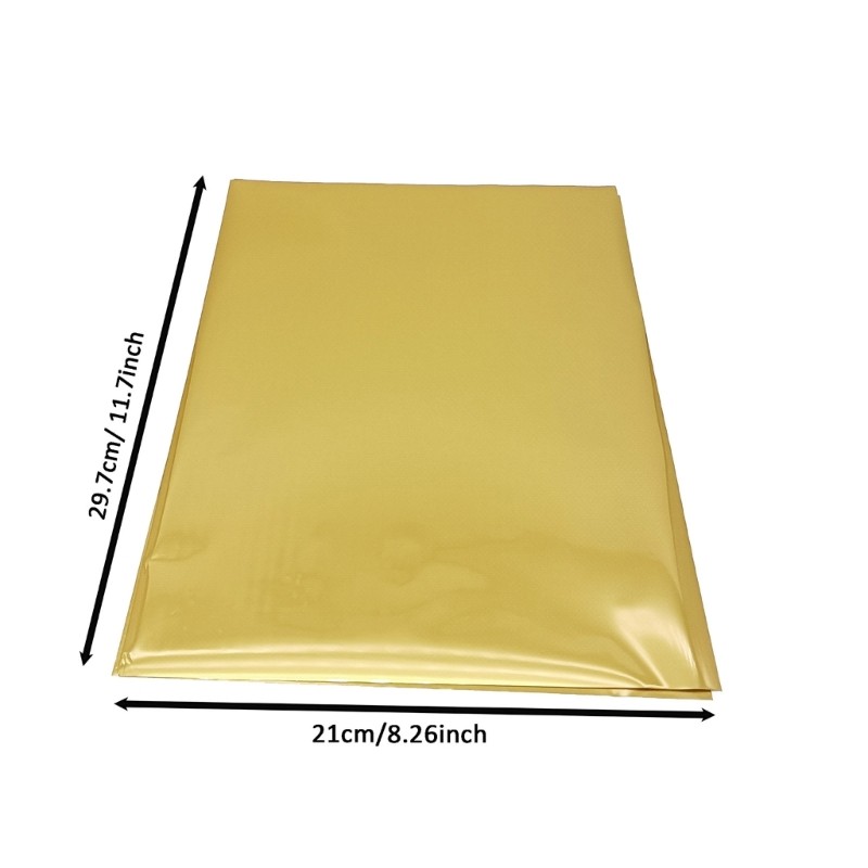 50 Sheets Golden Toner Foil Paper Toner Reactive Foil Transfer Foil Paper