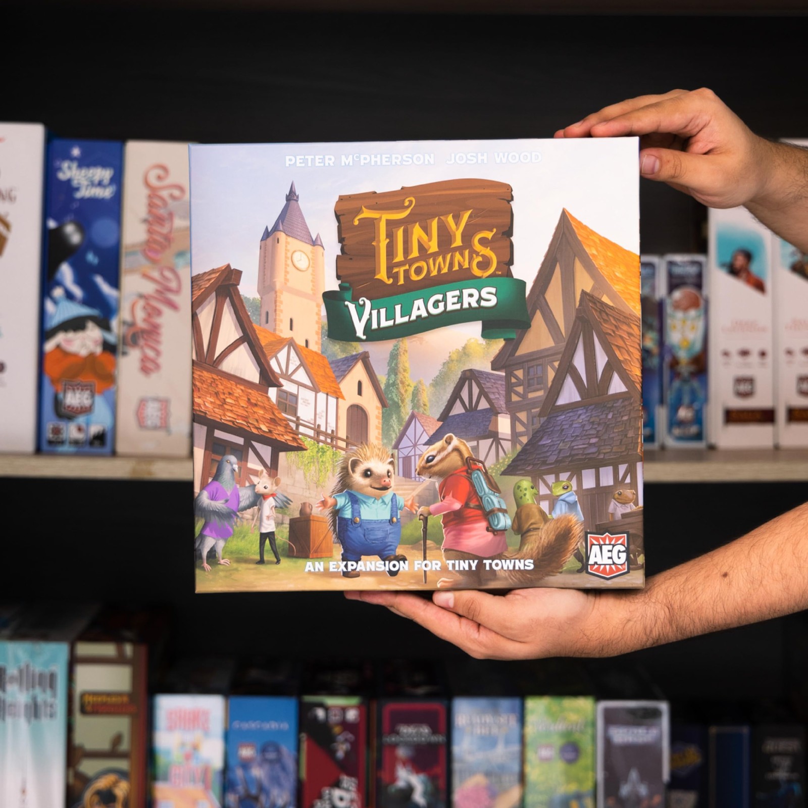 AEG Tiny Towns: Villagers Expansion | Talented Creatures Have Medium, Brown