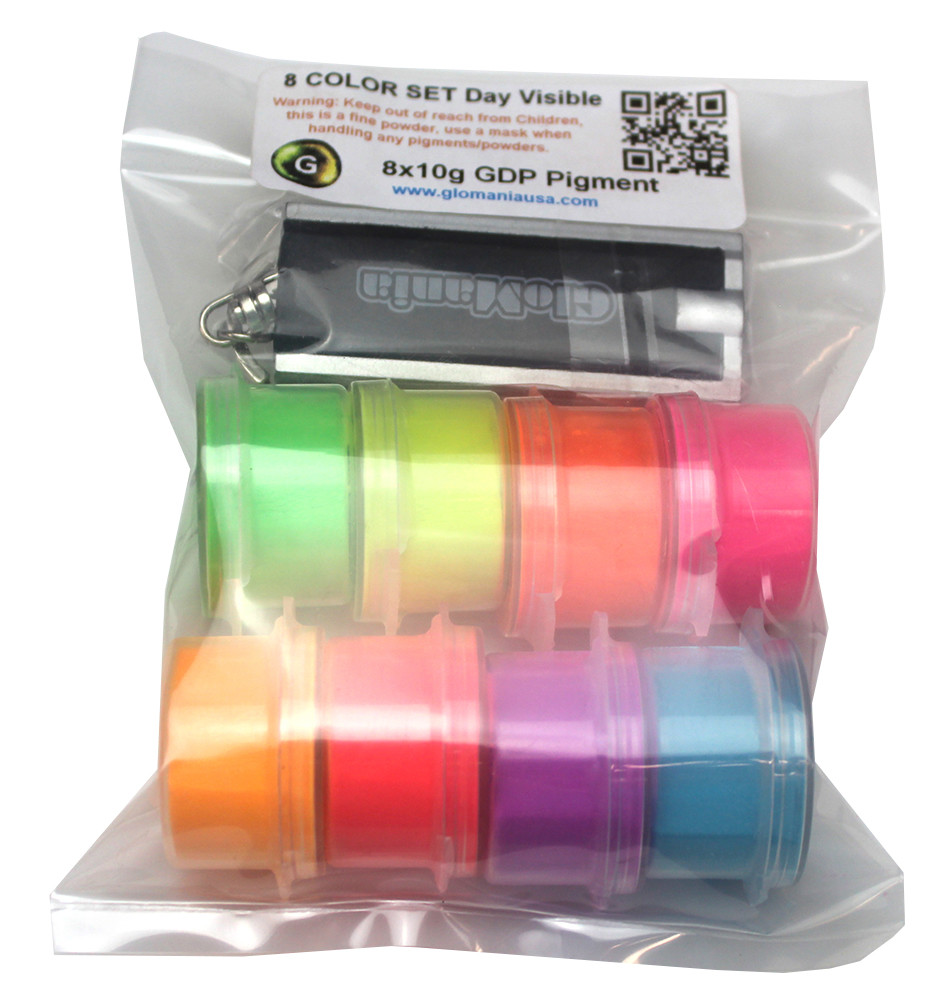 GLOW IN THE DARK Pigment Powder Resin UV Fluorescent 10g