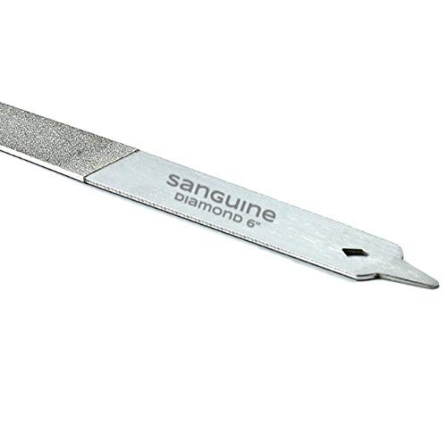 Sanguine 6″ Diamond Nail File, Double Sided – Suitable for Steel