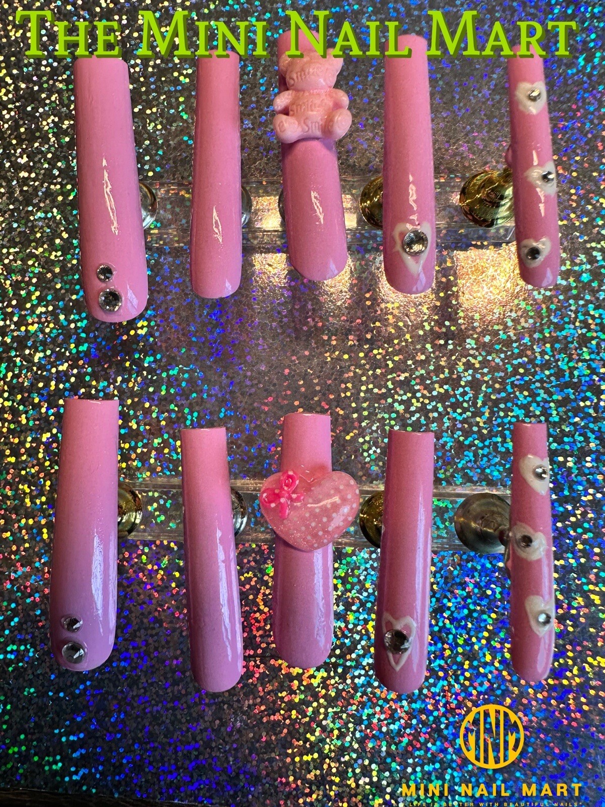 Handmade Custom Press on Nails 2X Long Square