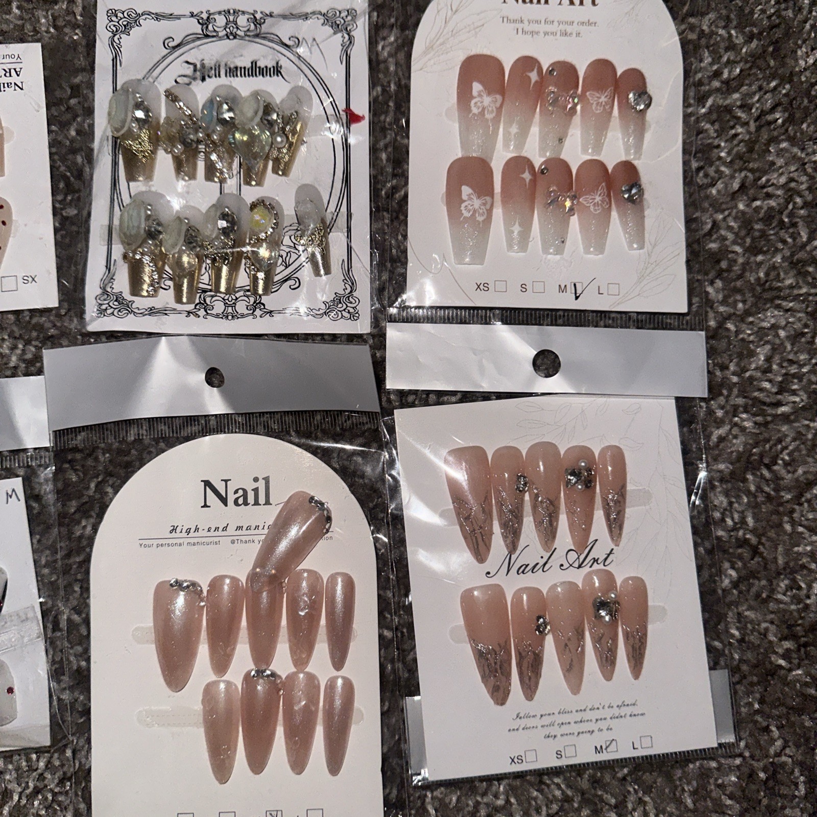 Handmade Presson Nails Set Of 40