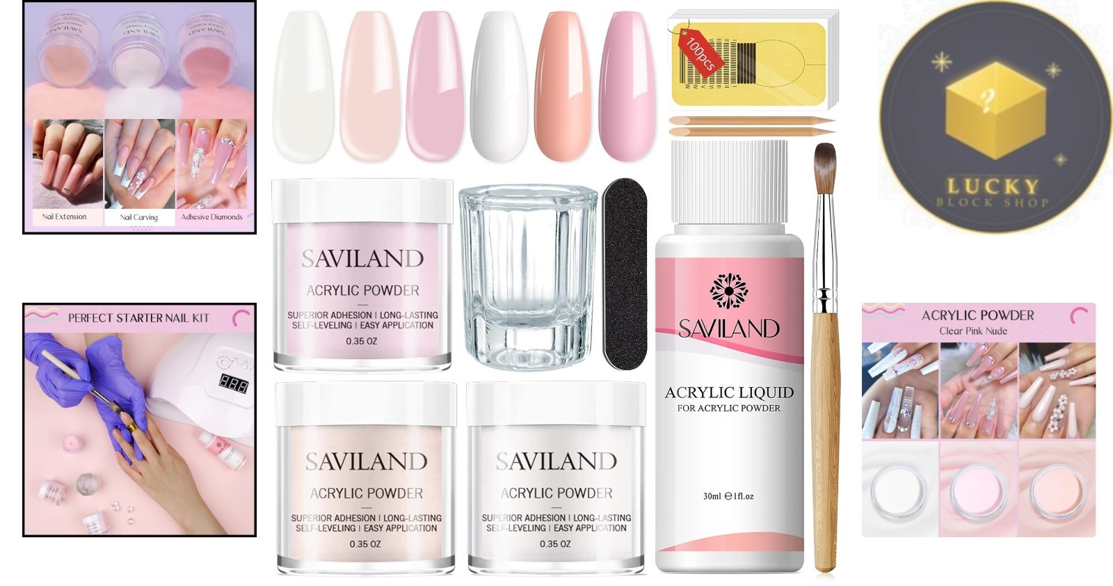 Eco-Friendly Acrylic Nail Kit – Complete with Long-Lasting Powder & Accessories