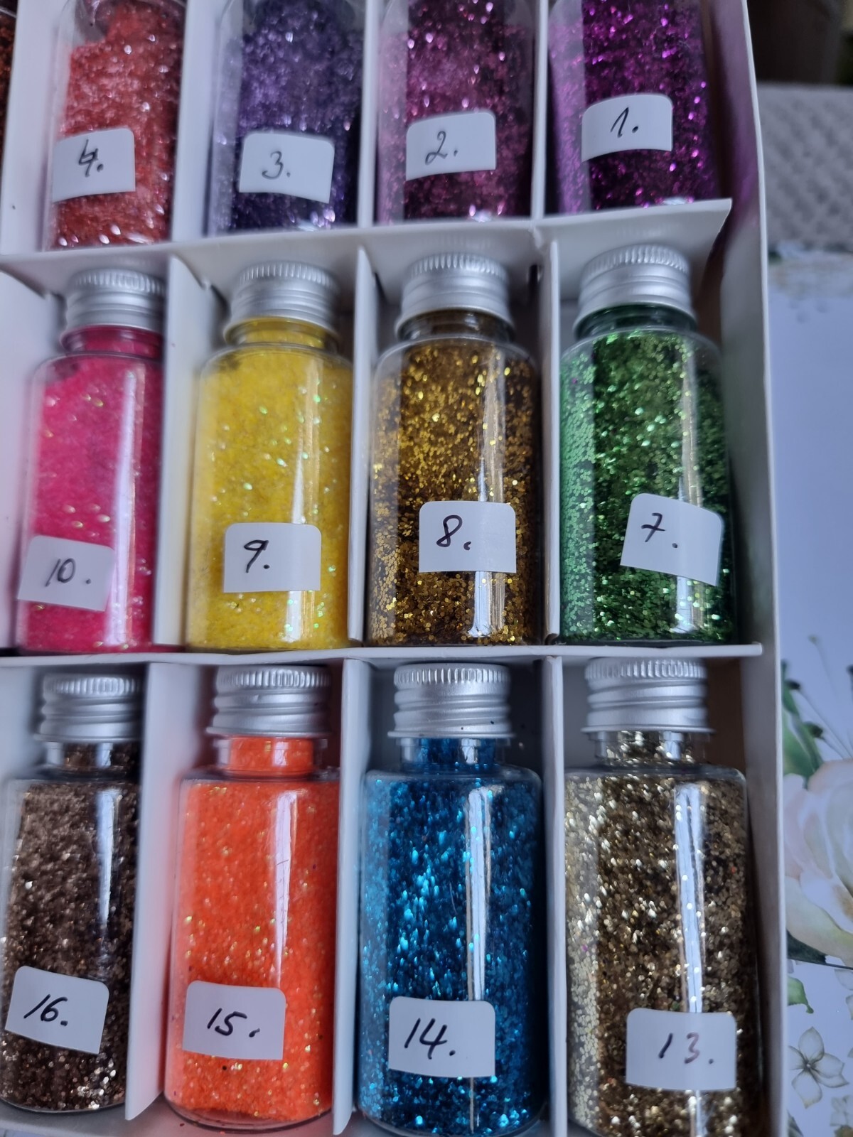 2 packs of gliter for nail art and crafts. Choose 1 get other random colour free