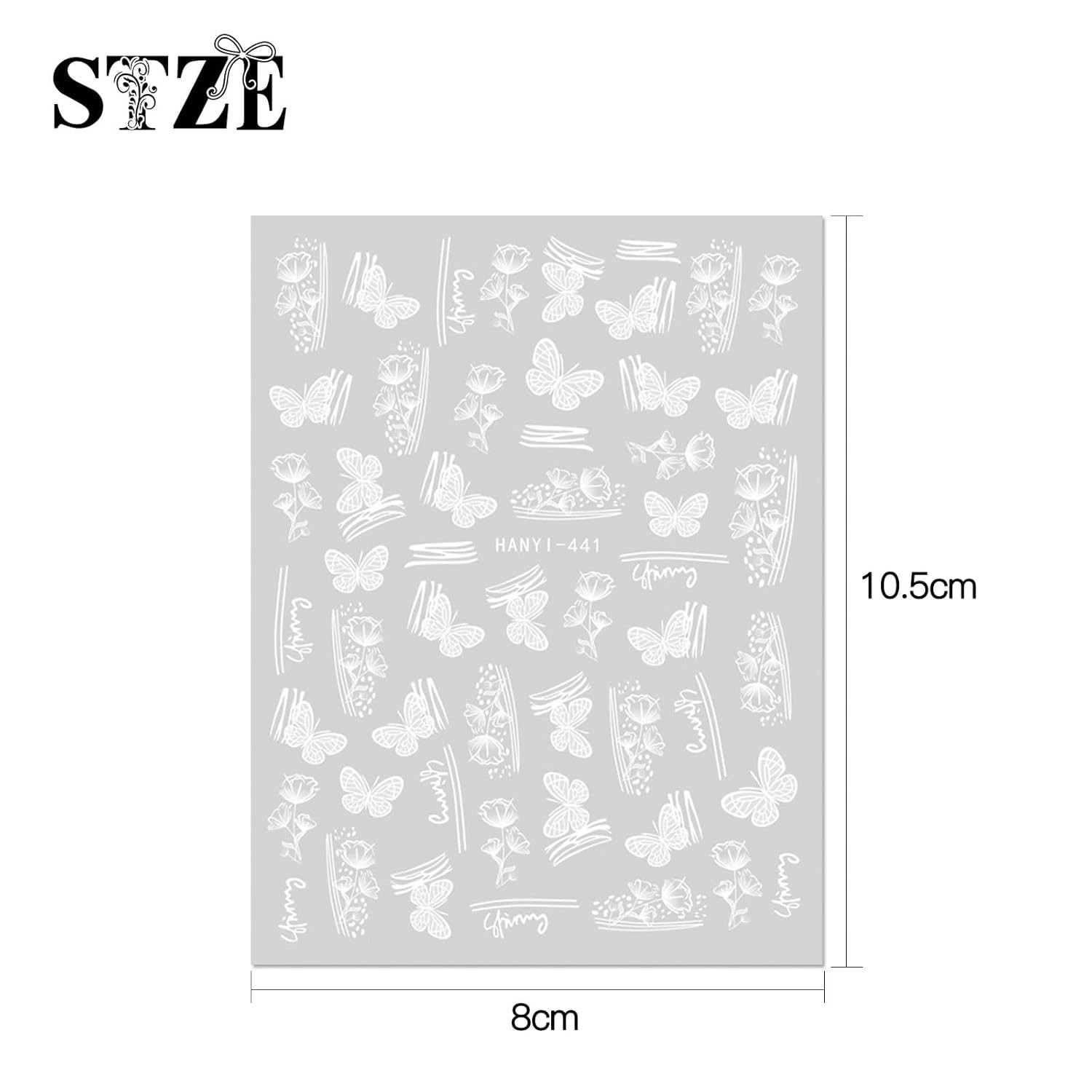 Spring Flower Nail Art Decals 12 Sheets Self Adhesive Easy to Use for Beginners