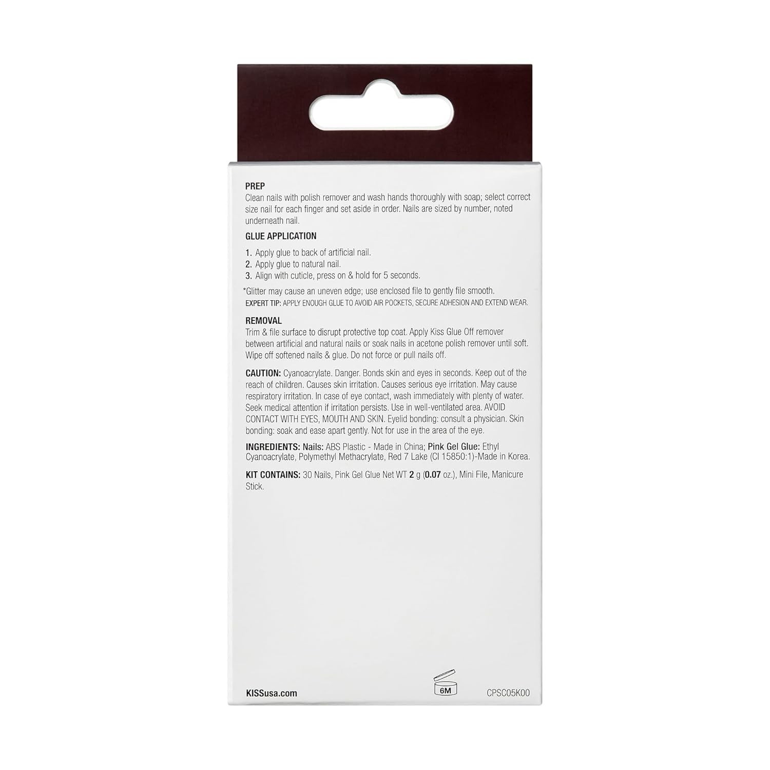 Kiss Classy Premium Press-On Nails Nail glue included Medium Almond Gleamin Pink
