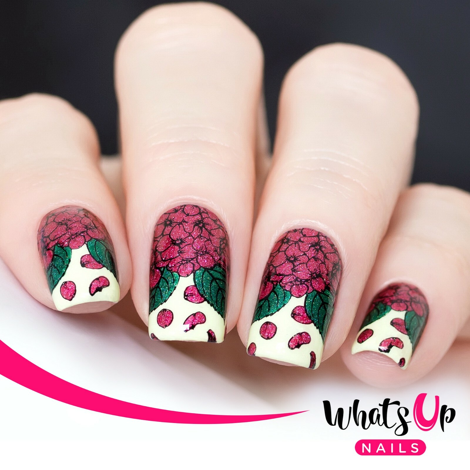 B044 From Ground Comes Life Stamping Plate For Stamped Nail Art Design