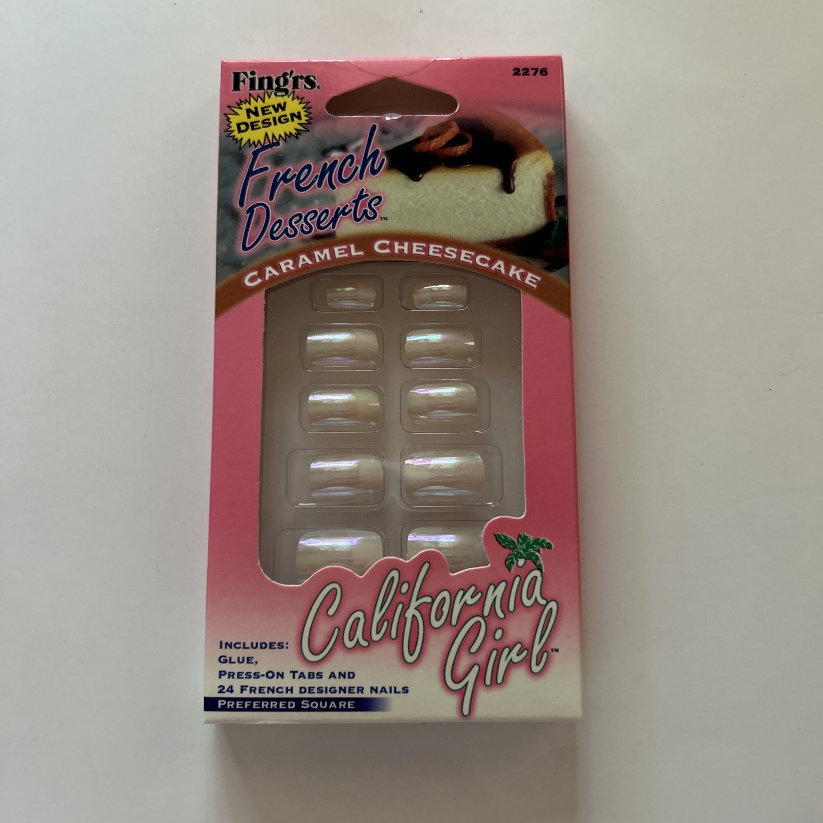 California Girl – French Desserts ~ Carmel Cheesecake~Designer Nails 24 ~ 02276