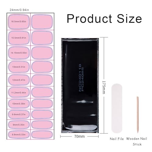 Christmas Semi Cured Gel Nail Strips, 20 Pcs Winter Christmas Gel Nail Stripe 4