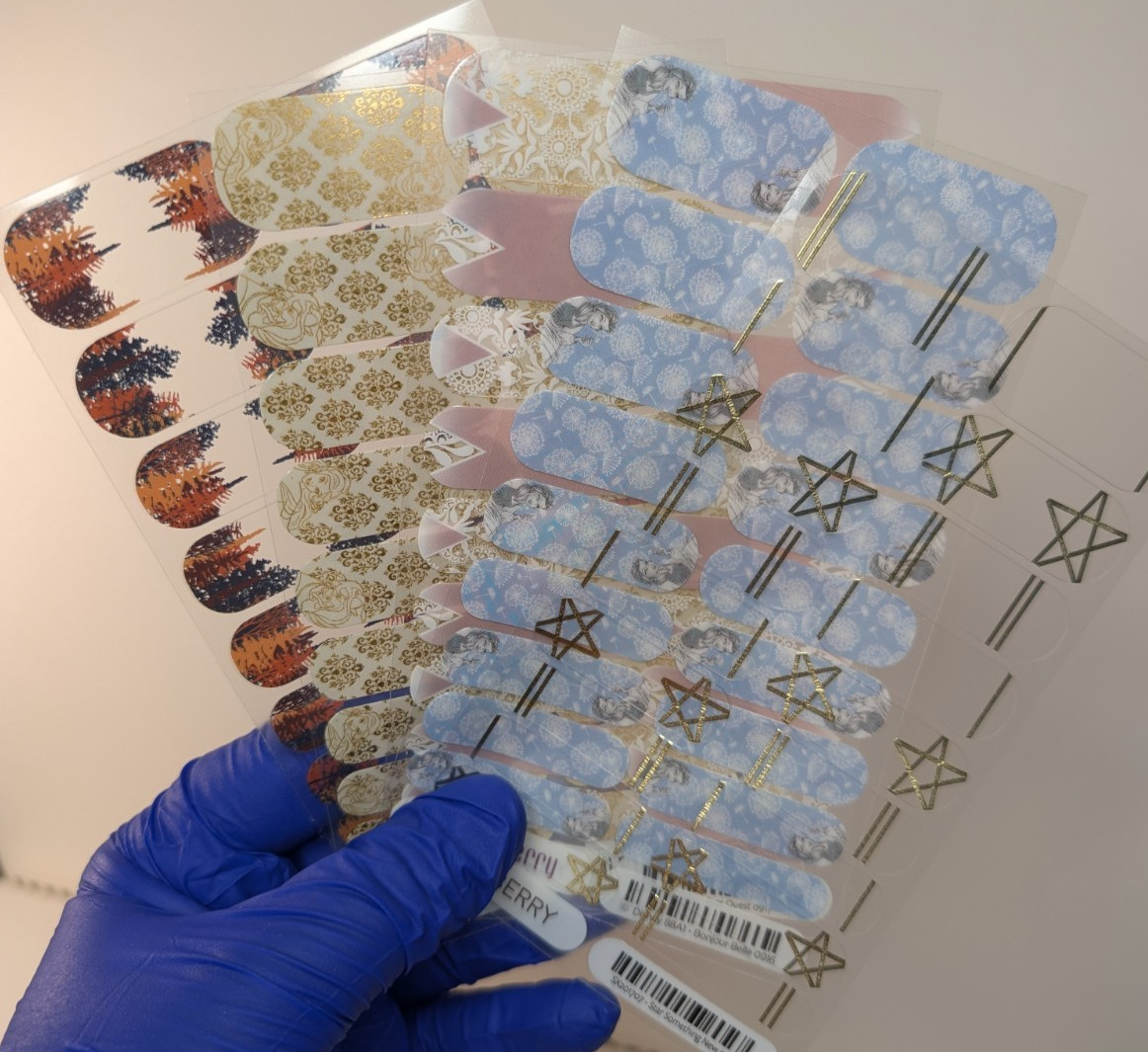 Jamberry Nail Wraps Full Sheets – Disney Princess Belle Beauty Beast – Lot of 5