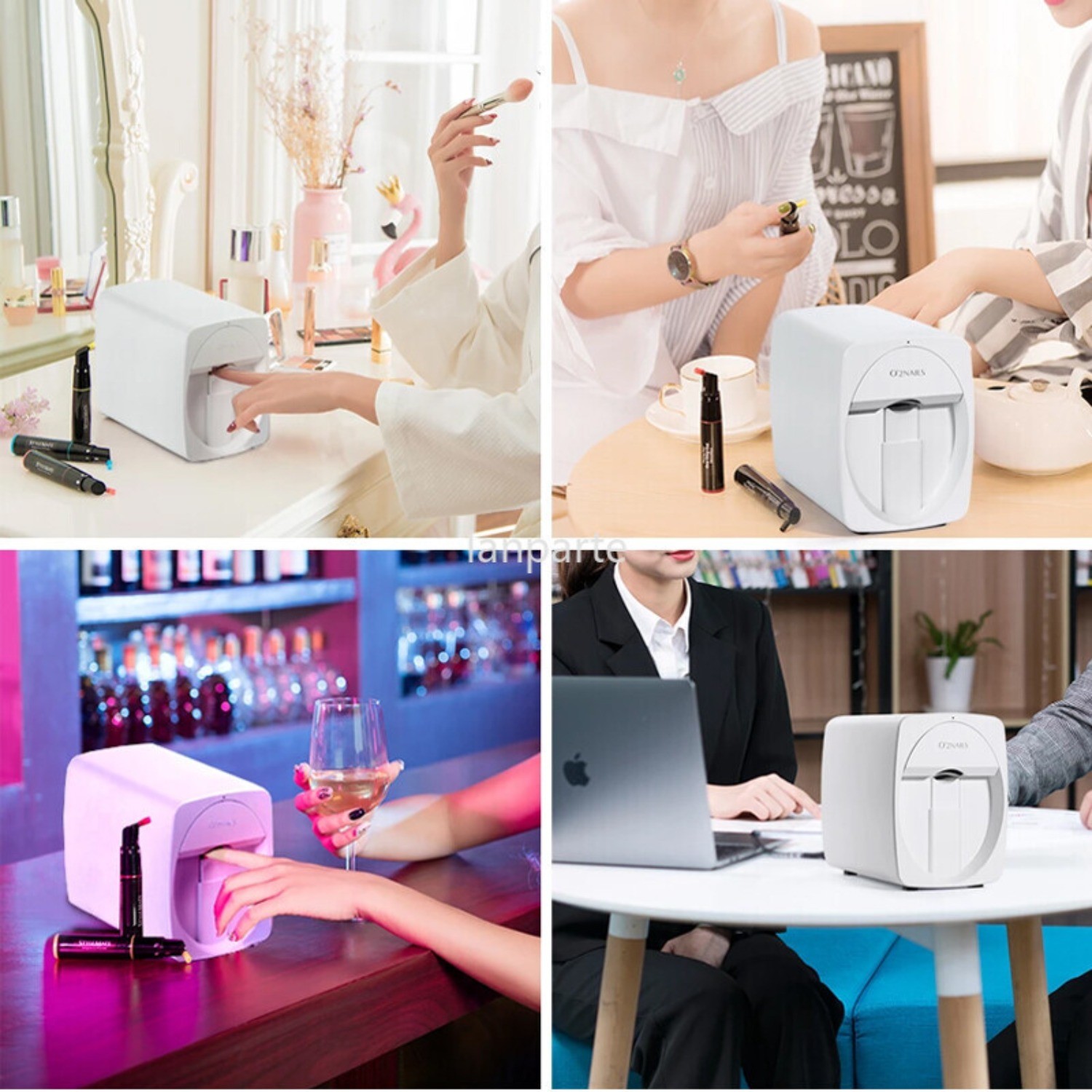 O’2NAILS Portable Nail Printer Mobile APP DIY Nail Art Printing Machine Home Use