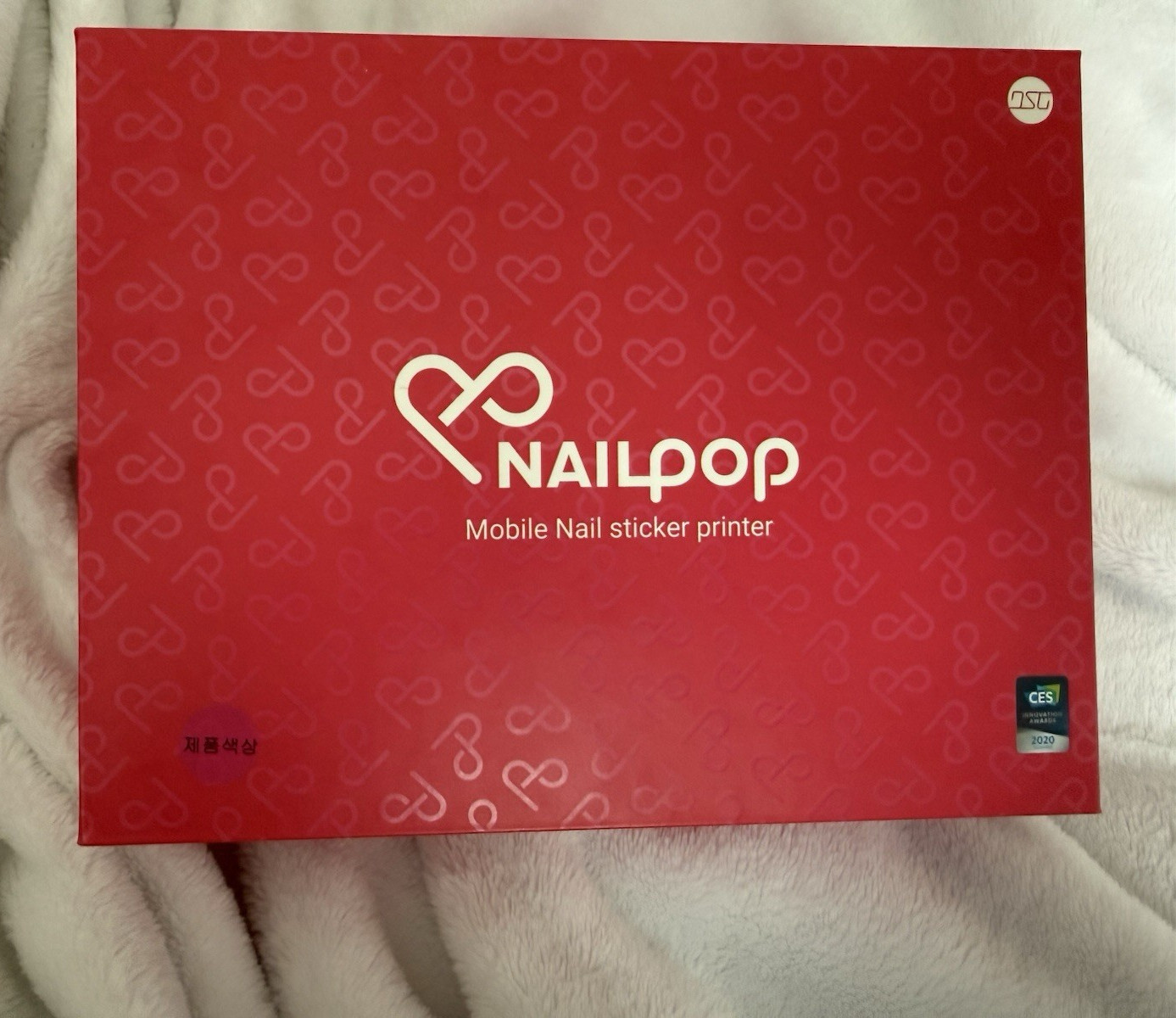 NAILPOP Mobile Nail Art Printer Sticker Effect for Nail Art, Pink