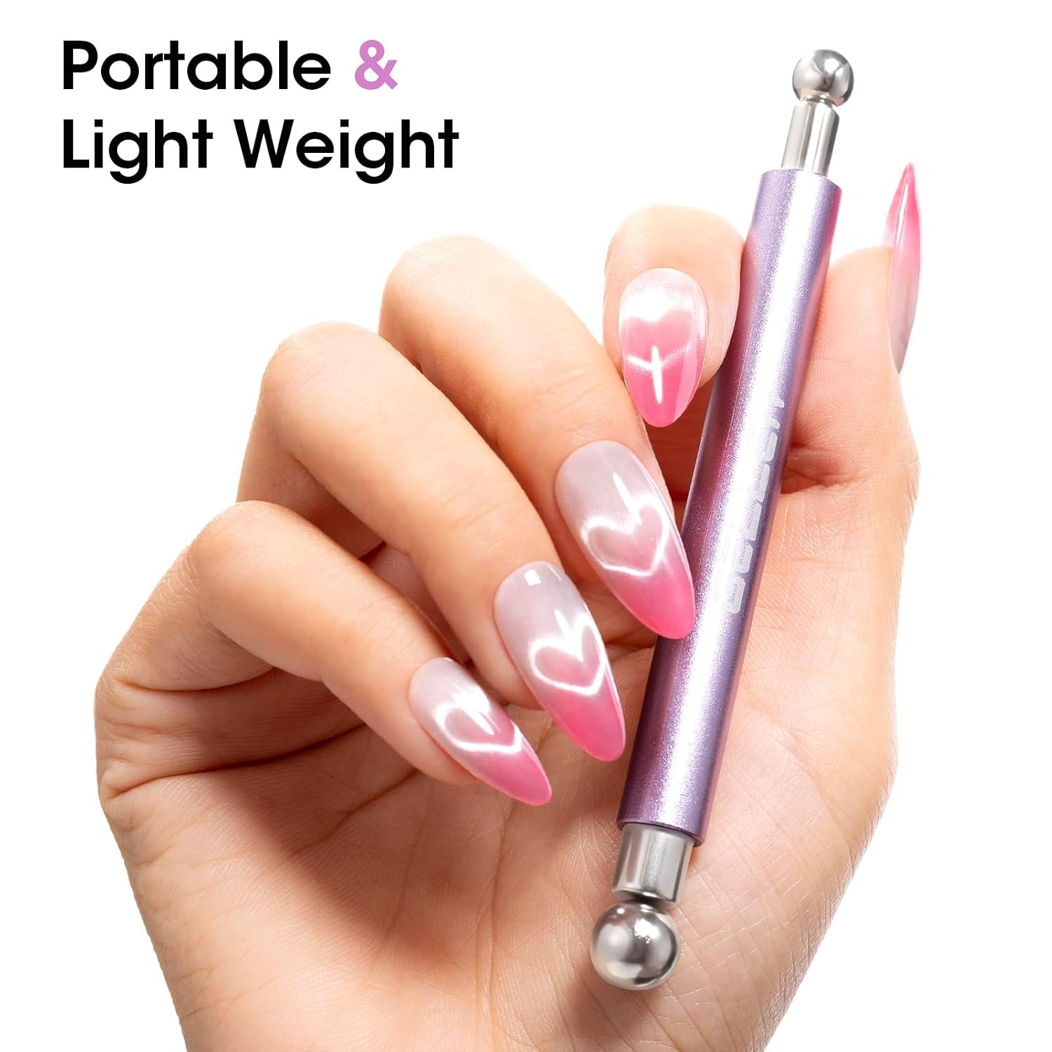 Cat Eye Magnet, Double-Ended Nail Magnet Tool Kit for Gel Polish | Complete Set