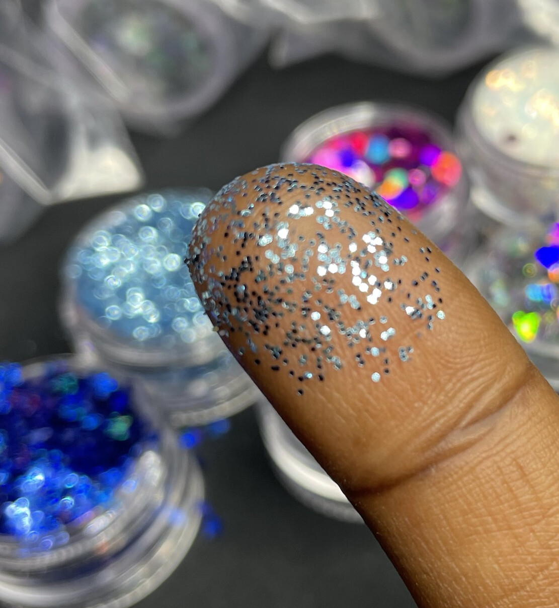 Colorful Nail Glitter Powder Sequins Laser Foils Flakes Nail Art Decoration Tips