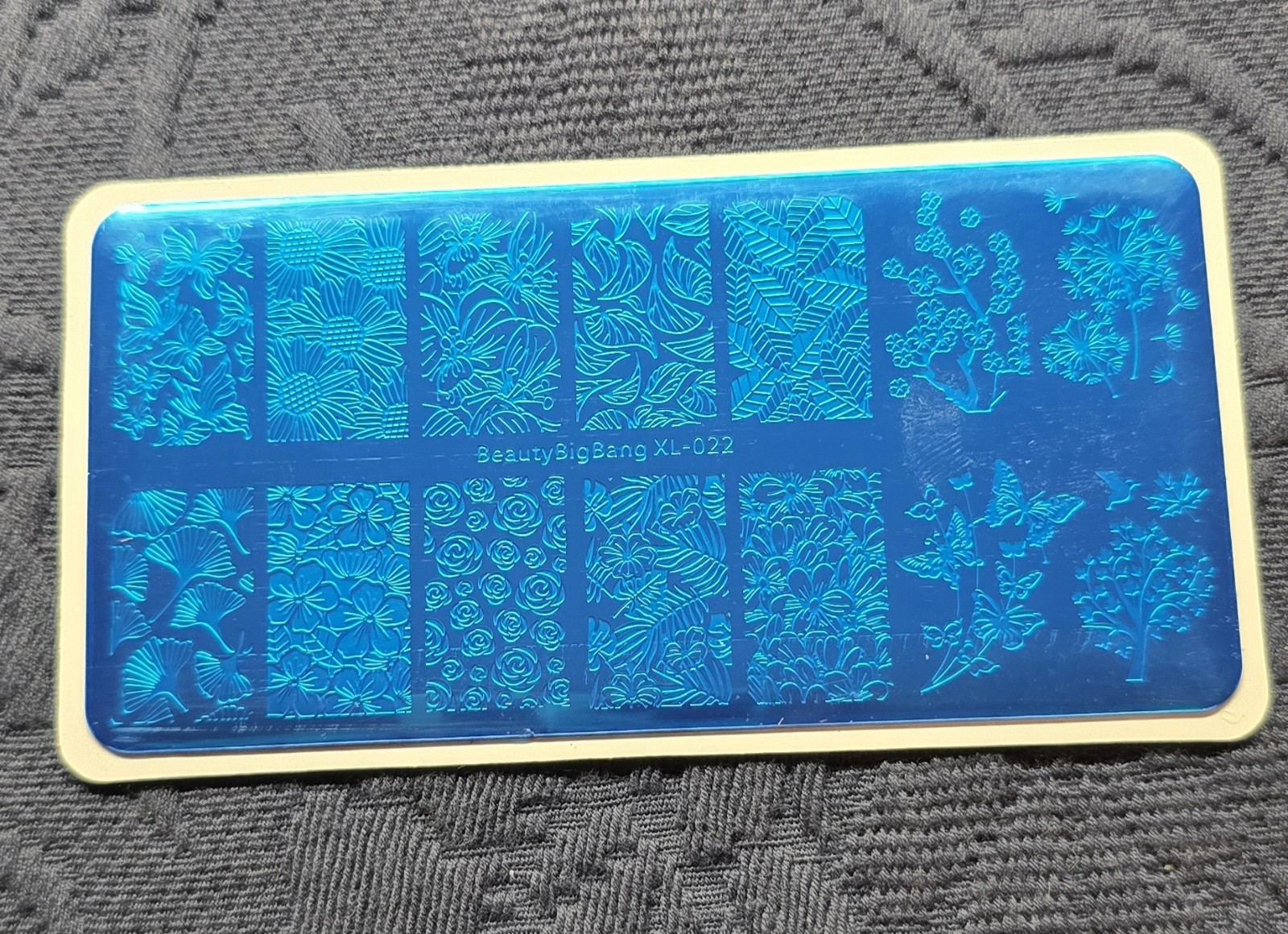 BeautyBigBang XL-022 Nail Stamp Plate Floral Flower Dandelion Fluff Wish HTF