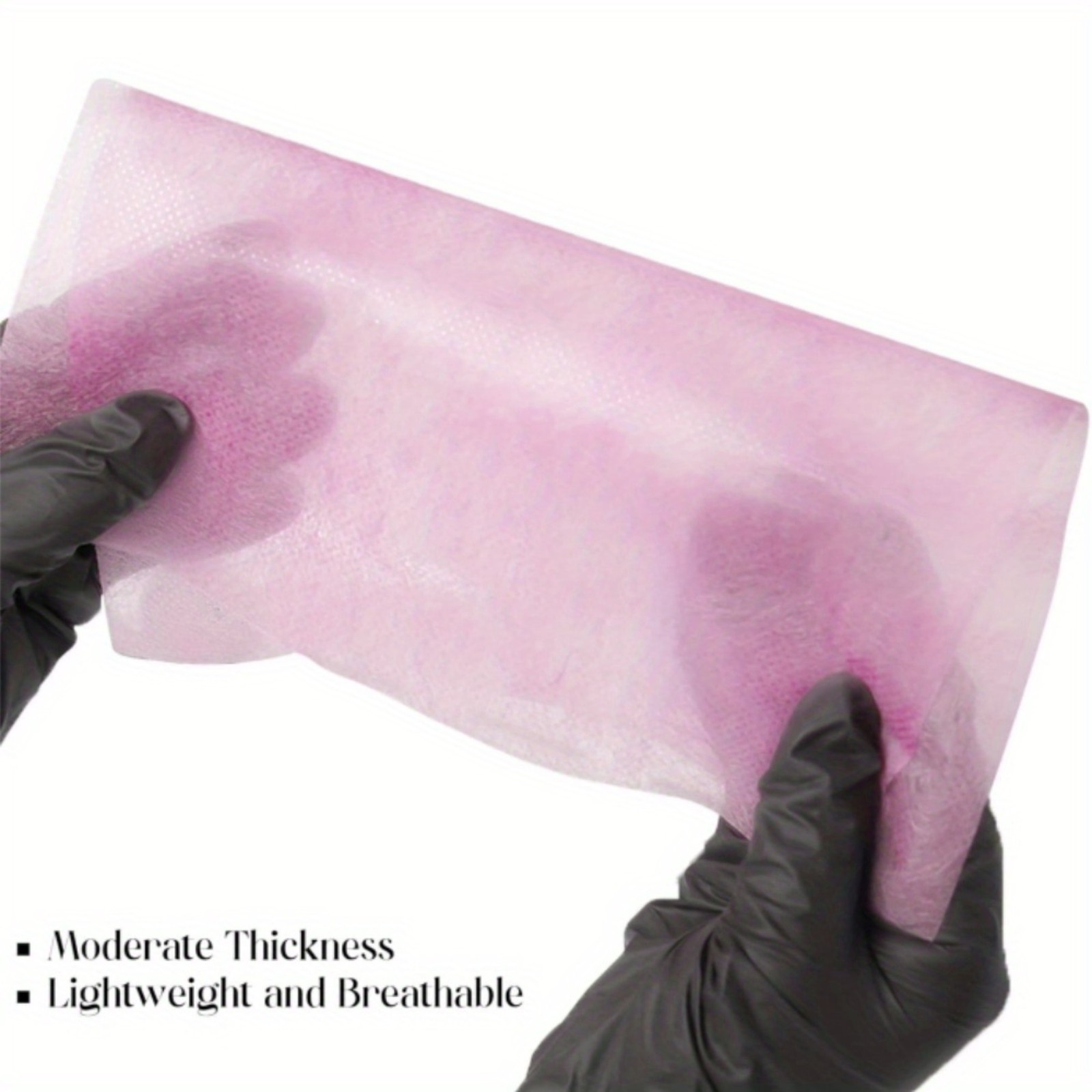 100pcs Pink Disposable Non Woven Unscented Nail Art Vacuum Dust Collection Paper
