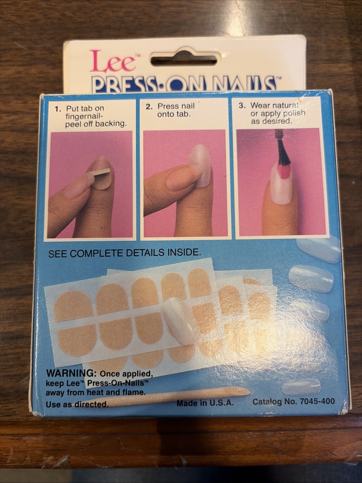 Vintage Lee Press On Nails Sealed Package New Old Stock 1980s