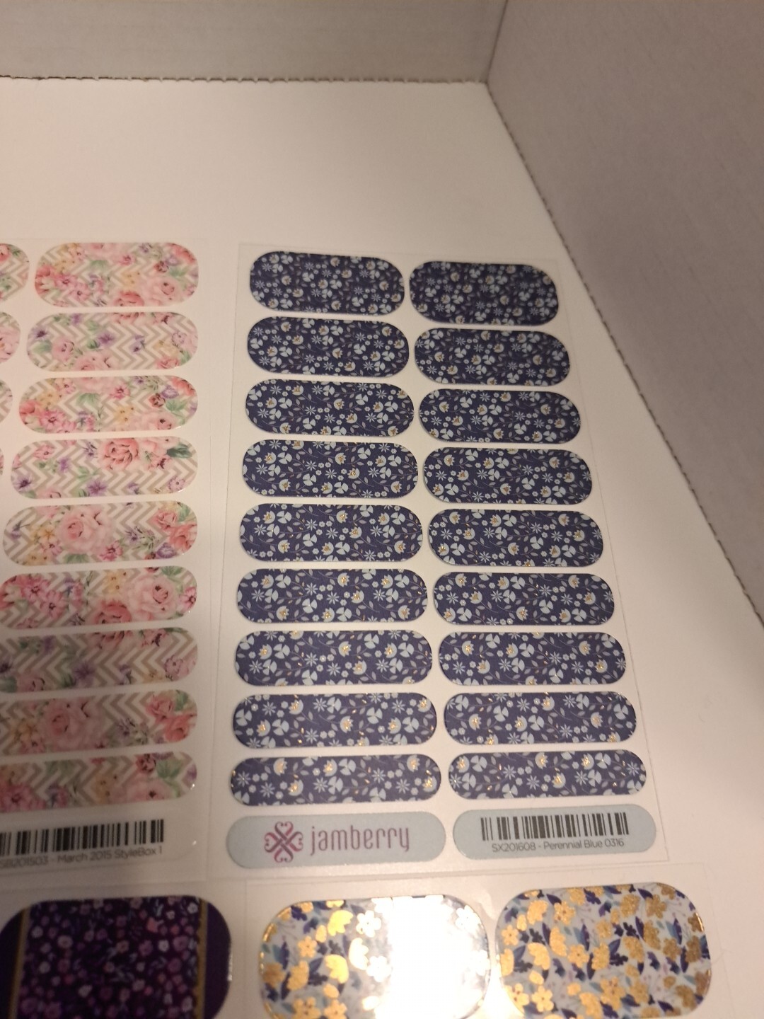 Jamberry Nail Wraps Lot of 10 Full Sheets Spring Florals