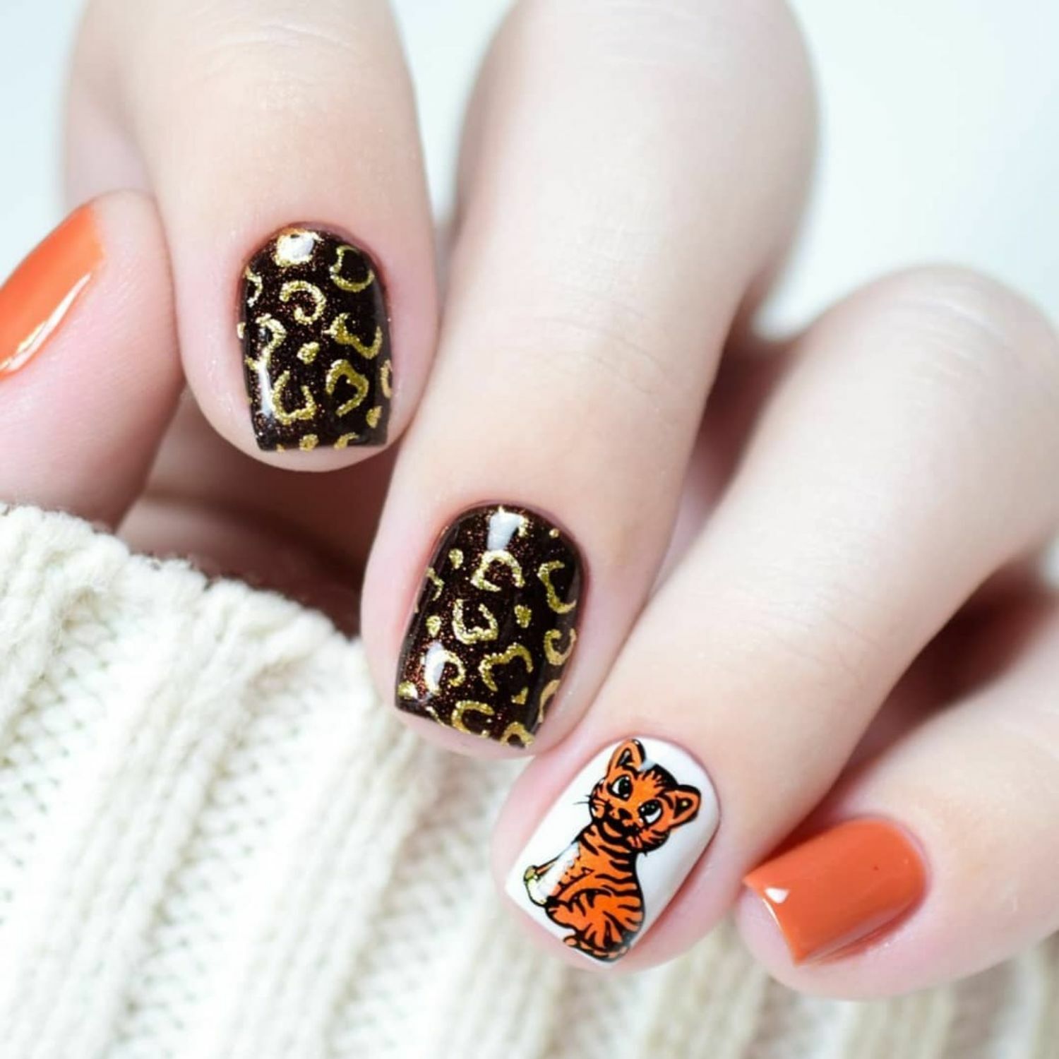Whats Up Nails Cheetah Hearts Stencils for Nails, Valentine’s Day Nail Stickers