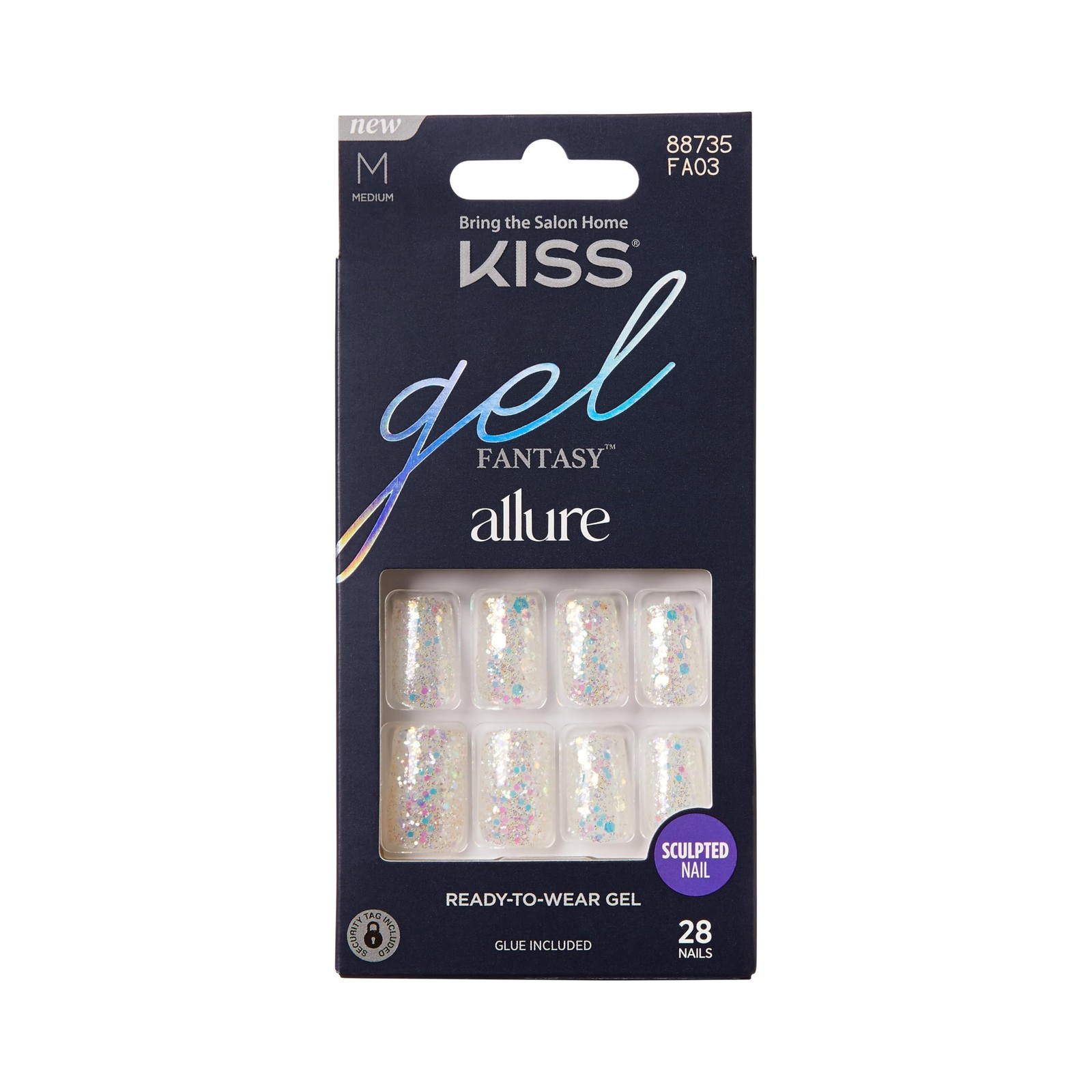 Gel Fantasy Allure Press On Nails, Ready to Wear, 3D Design, Waterproof, Pink…