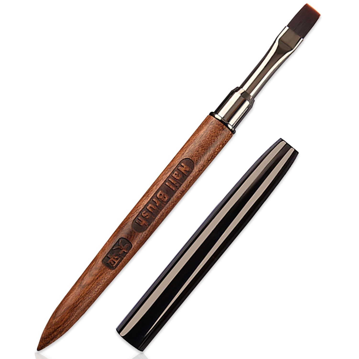 1pc Acrylic Nail Brush Sandalwood Nail Art Brushes Nail Painting Brush Nail C…
