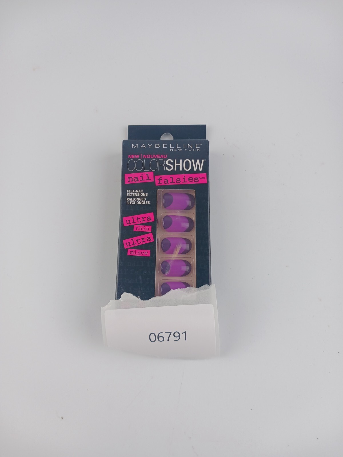 MAYBELLINE COLOR SHOW NAIL FALSIES FLEX NAIL EXTENSIONS 40 PLUM SUNSET