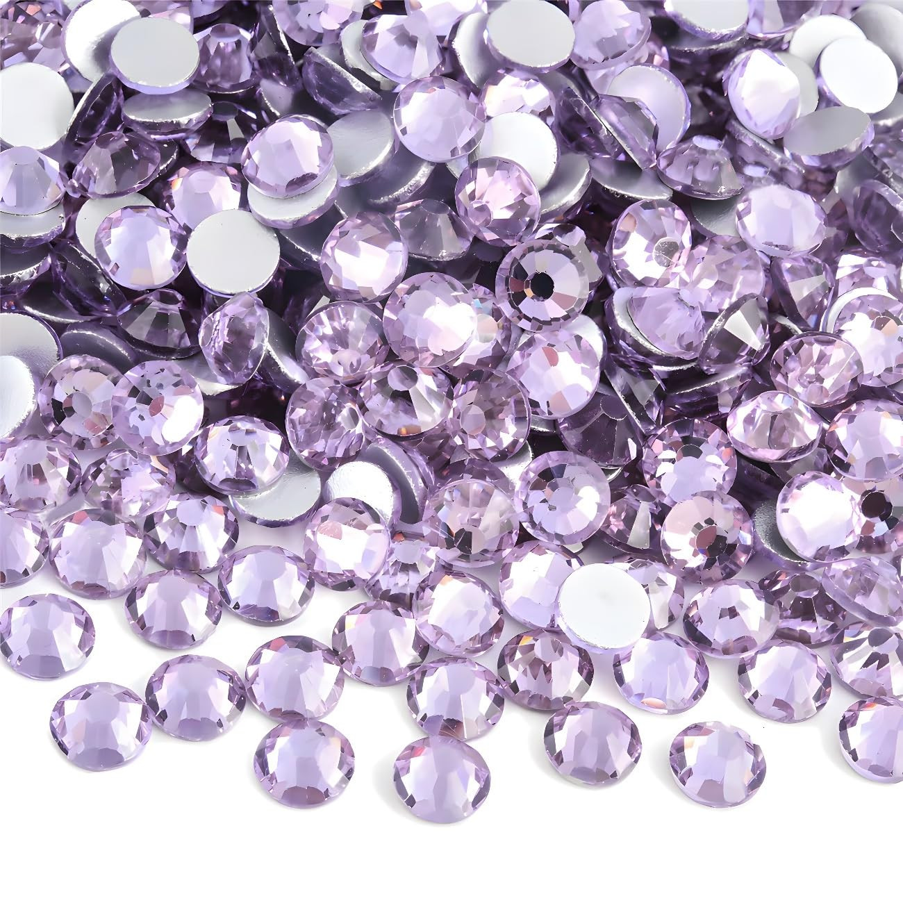 Flatback Rhinestones round Gems for Nails Art and Crafts 4000Pcs SS6 2Mm Glitter