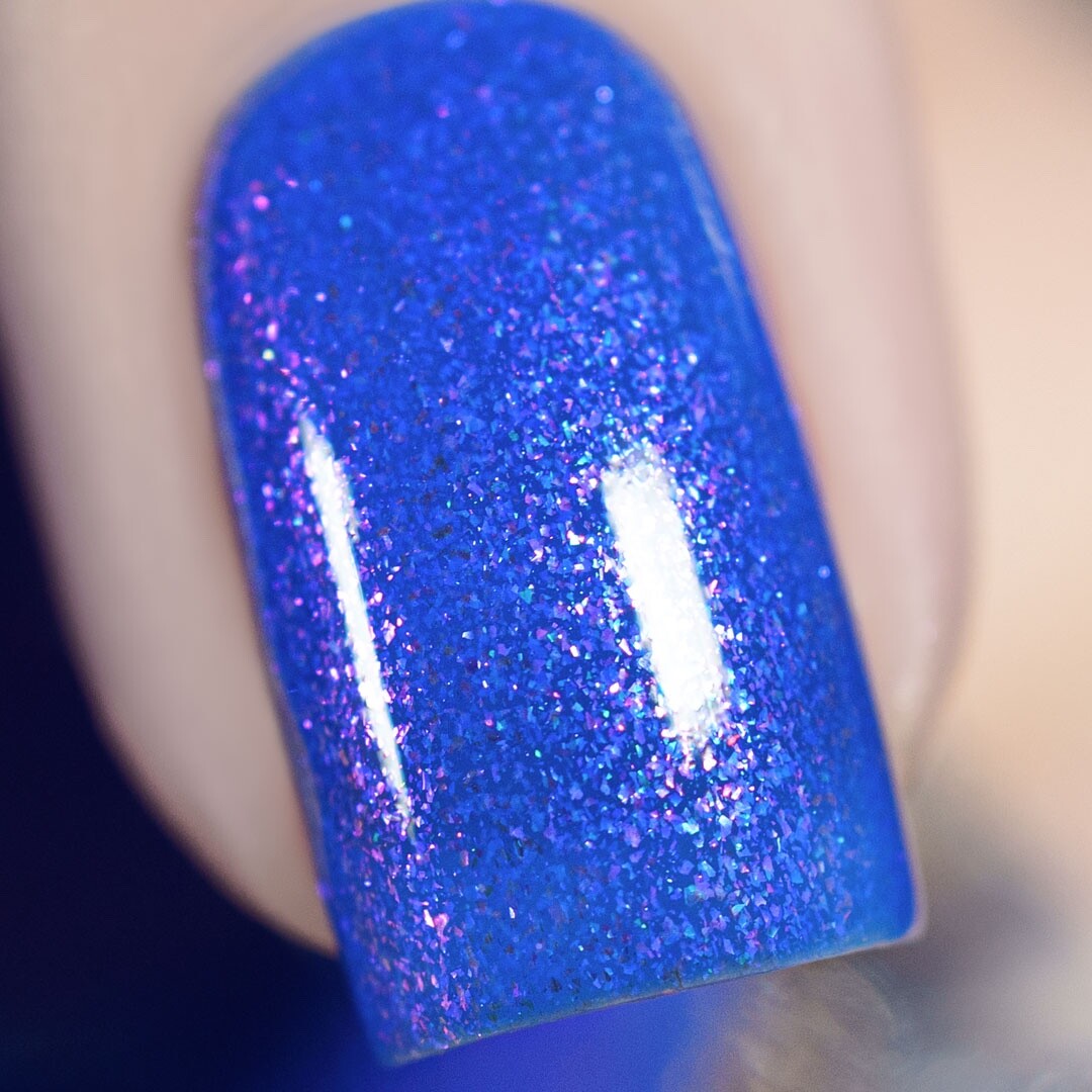 Moody Duty Regular Polish (Bright Blue with Shimmer), Nail Polish for Nail Art