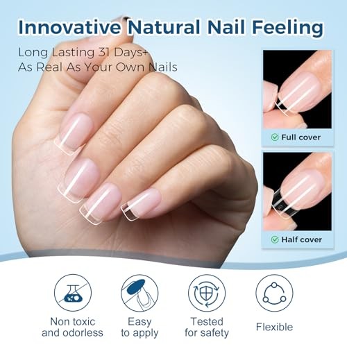 Extra Short Square Nail Tips – 240pcs 15 Sizes Soft 240pcs Extra Short Square