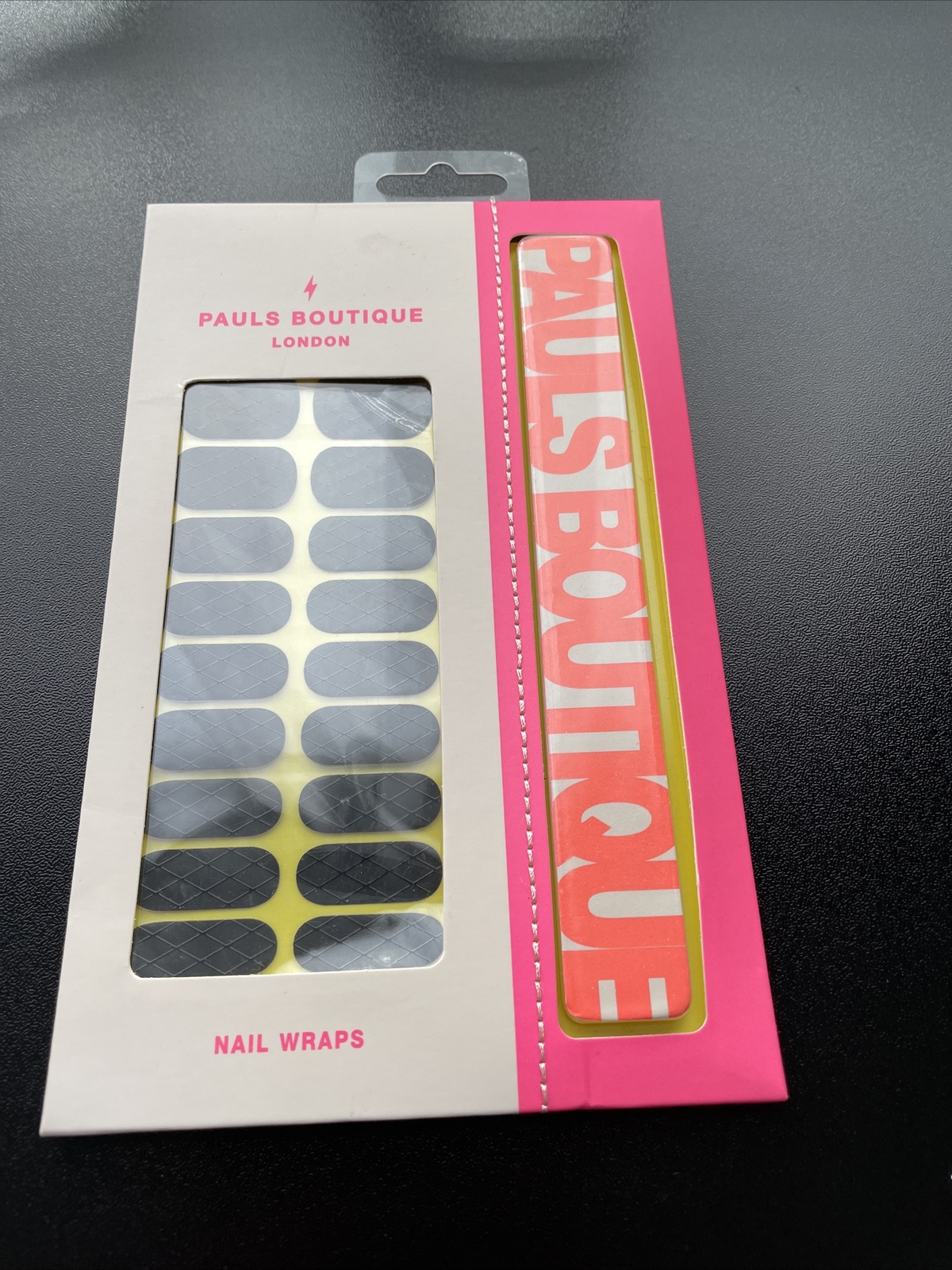 Pauls Boutique Nail Wrap Set With Nail File – black