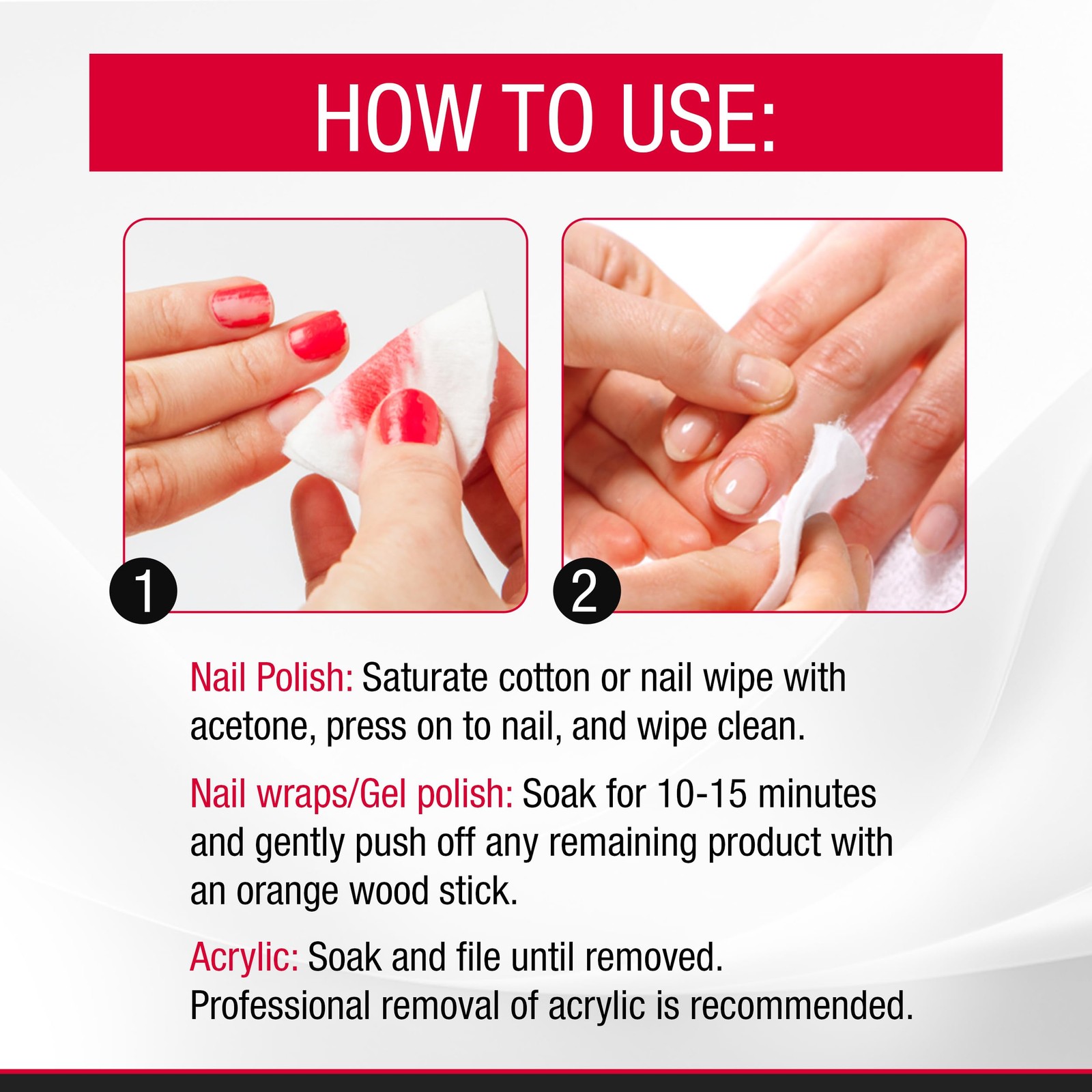 SuperNail Pure Acetone Nail Polish Remover – Fast-Acting 4 Fl Oz (Pack of 1)