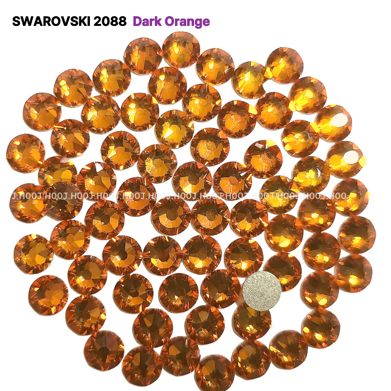Swarovski 2088 – Flat Back-Dark Orange F