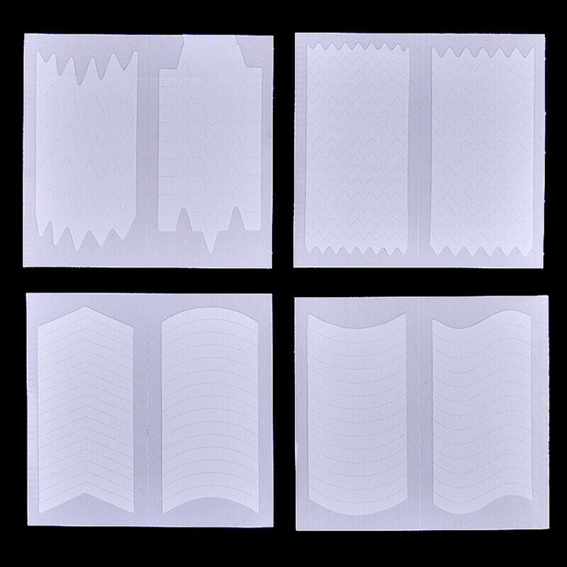 White French Manicure DIY Nail Art Tips Guide Stickers Stencil Styling Tool NH20