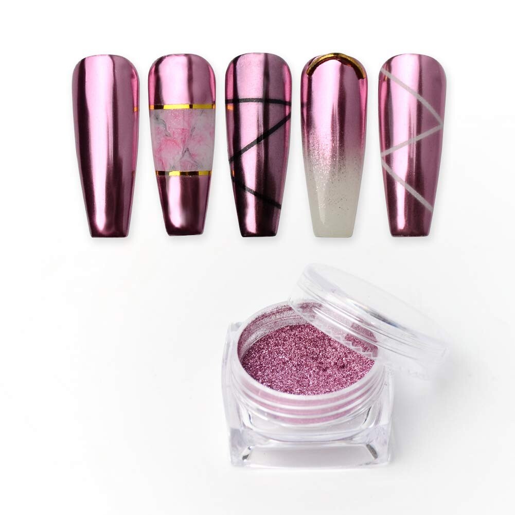 ROSE GOLD Nail Mirror Powder 100% Real A+ Grade Chrome Effect Pigment (w)