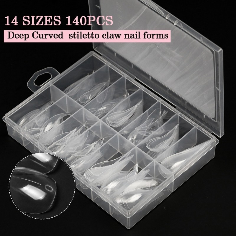 Highly Transparency ABS Nail Molds Full Coverage Design With Measurement Lines