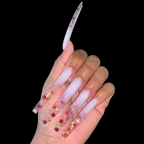 Yimart 100pcs White/Clear/Natural Extra Long 100 Count (Pack of 1), Clear