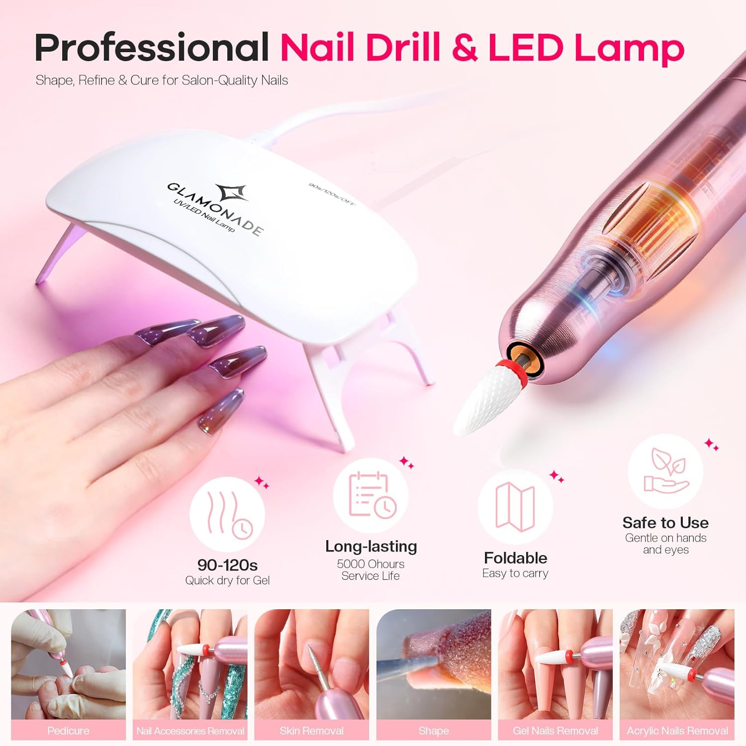 Acrylic Nail Kit for Beginners: Professional Nail Set with Drill Acrylic Powder