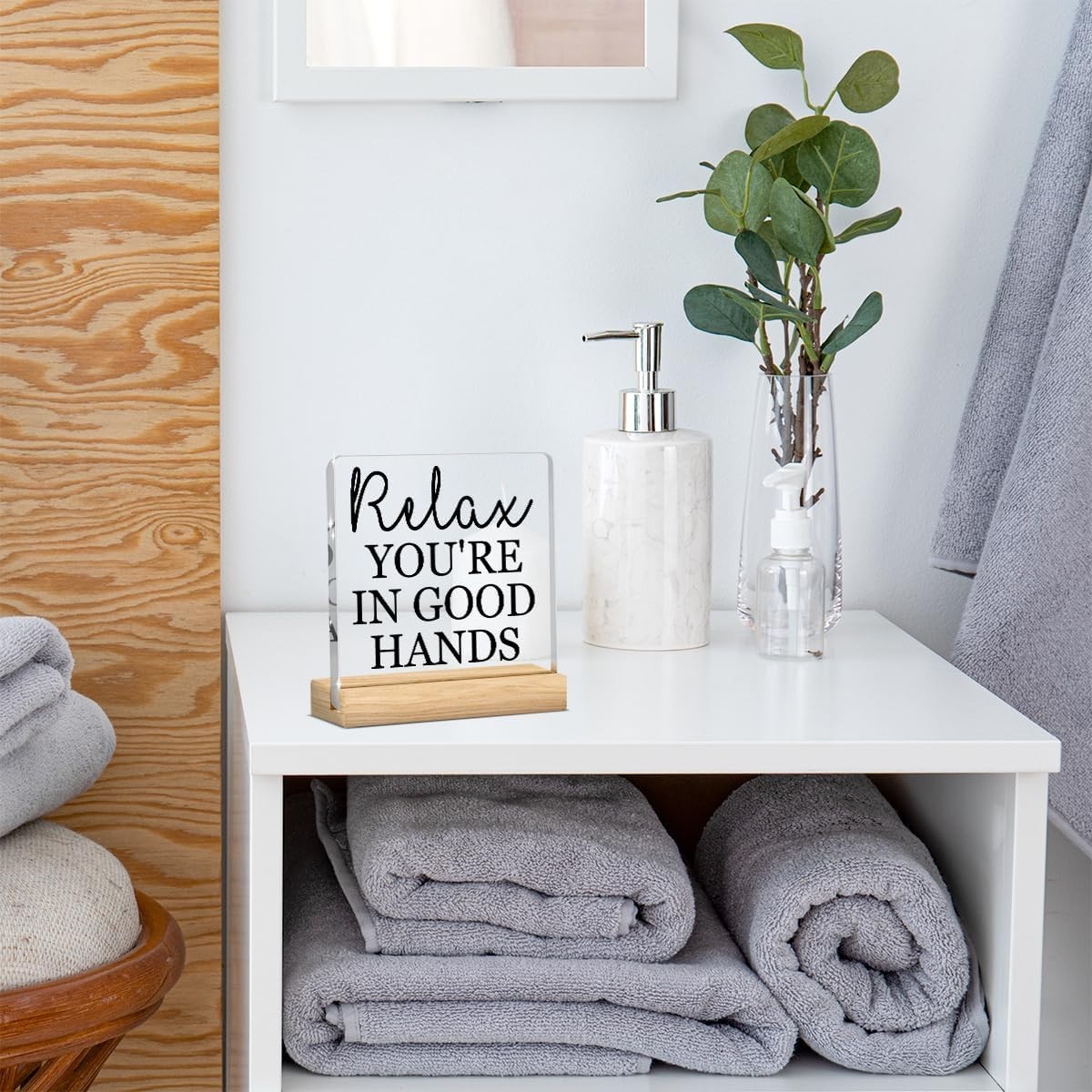 Unique 4×4 Acrylic Inspirational Decor for Home & Salon – Positive Energy Gift