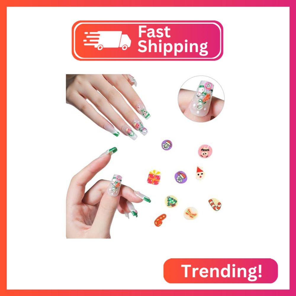 HOCIBES 5000PCS Nail Art Slices, Cute Design, 3D Polymer Clay, DIY Craft Slices
