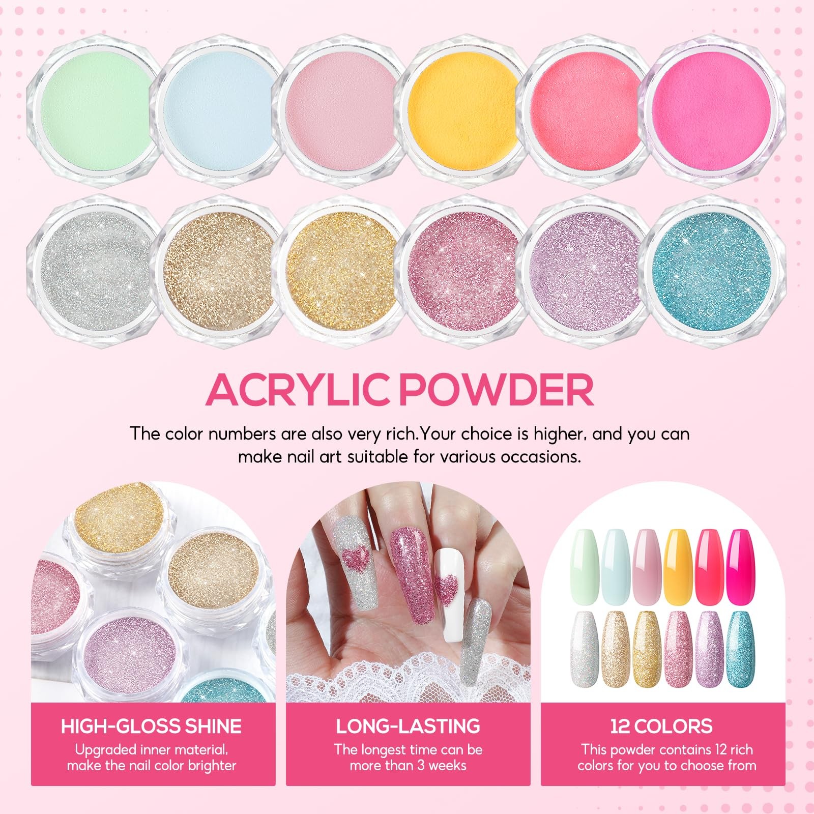 Acrylic Nail Kit for Beginners with Everything Nails Kit Acrylic Set with Dri…