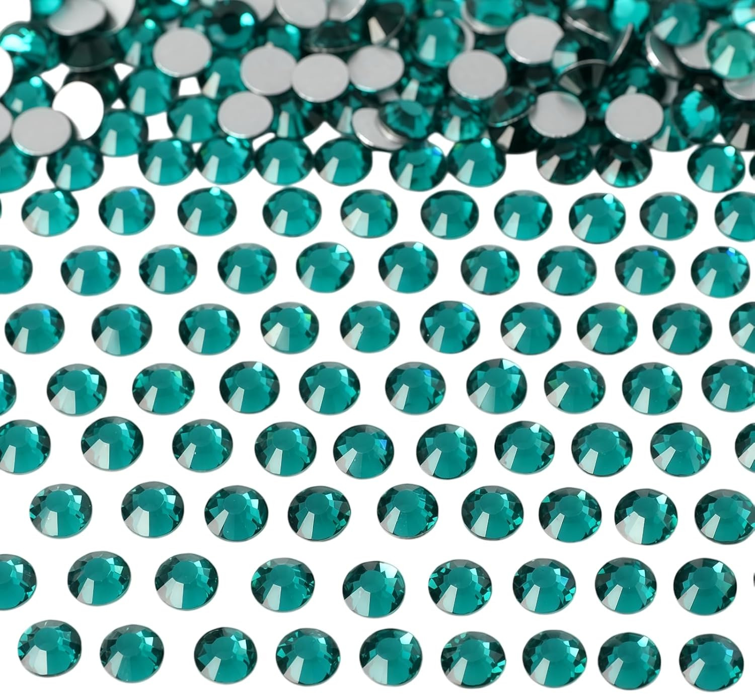 Flatback Glass Crystal Rhinestones Rounds Gems for Bedazzling Nails Art Crafts D
