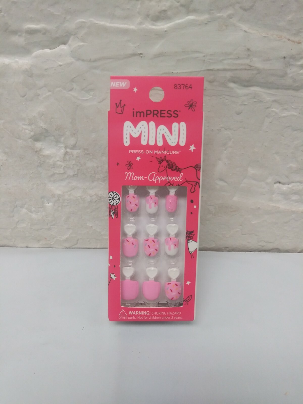 Girl’s Press-On Manicure By KISS Impress Mini Pink Super Duper 20 Nails + File