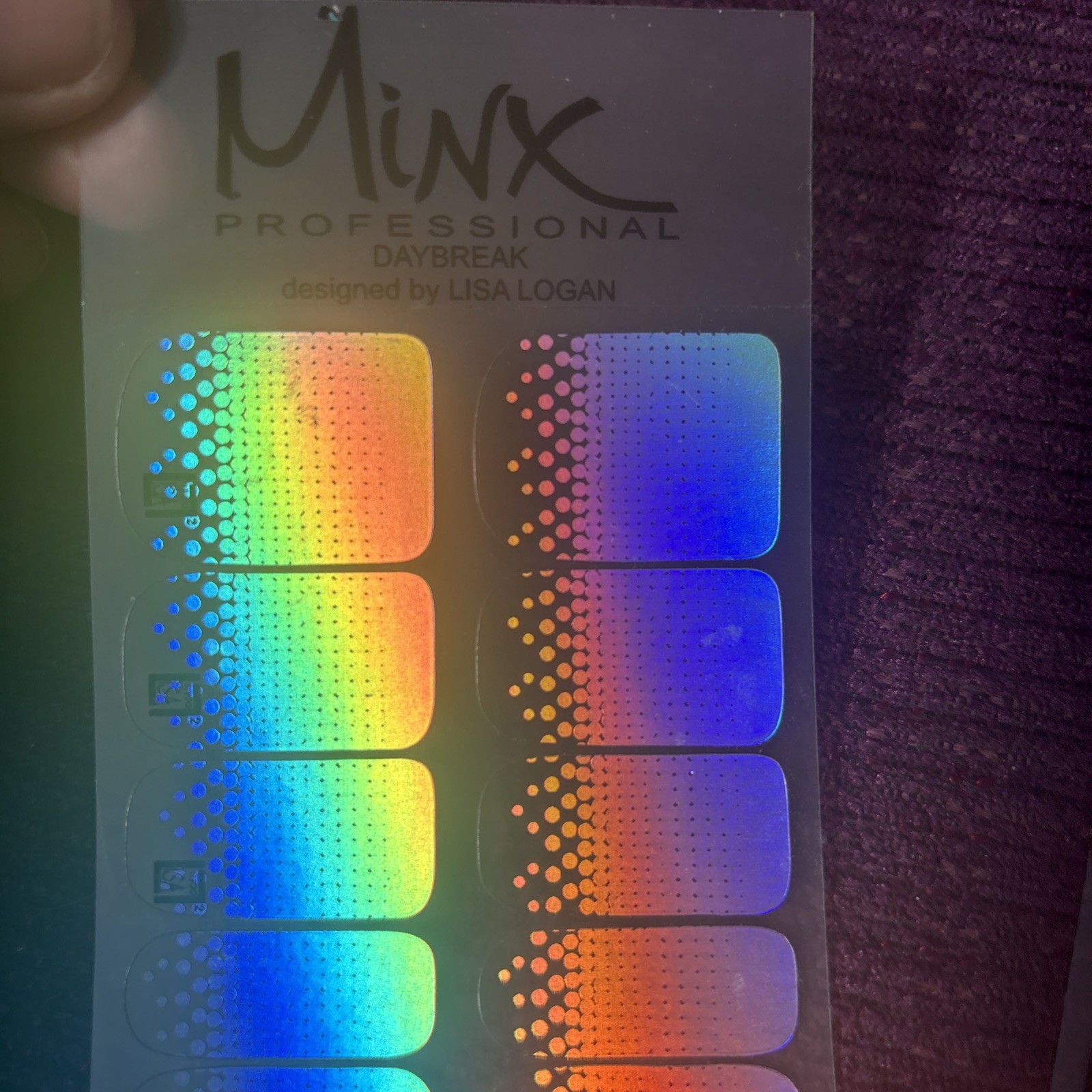 CND Minx Professional Nail Art Foils Wraps New Bundle X4 Hands Toes metallic