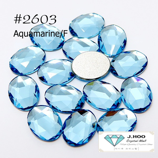 Swarovski 2603 Oval Flat Back 8*6mm (8pcs)