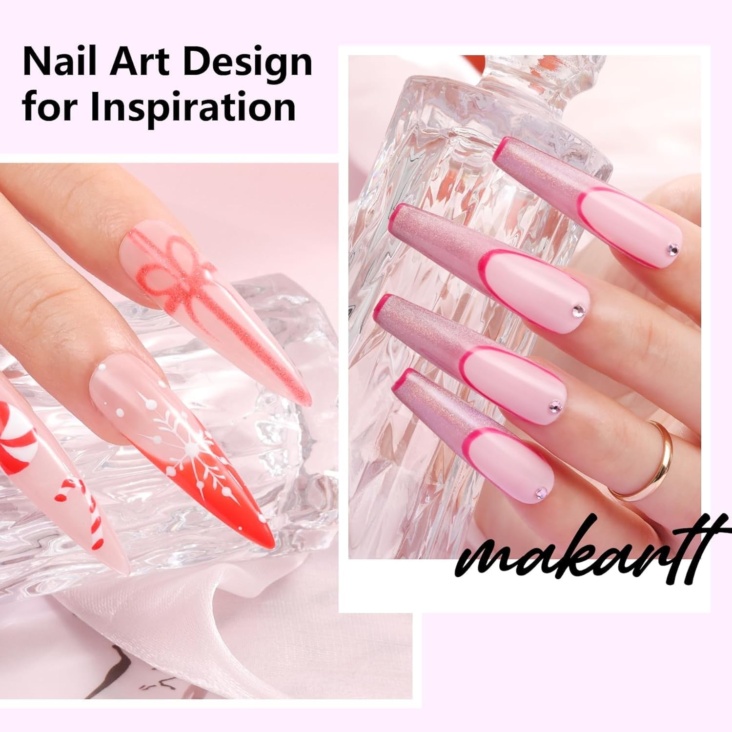 Nail Art Brushes 5 Piece Liner Gel Builder French Tip Design Tool Set