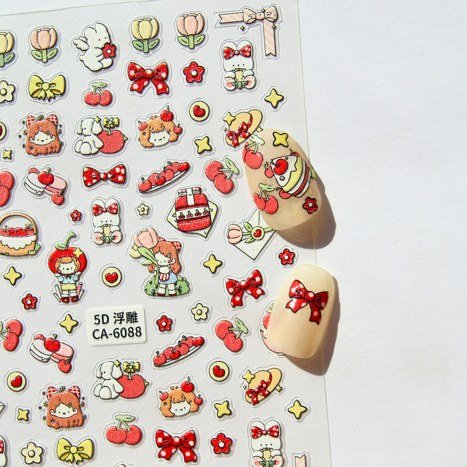 5D Kawaii Anime Nail Stickers | High-Quality Nail Supplies for DIY Nails