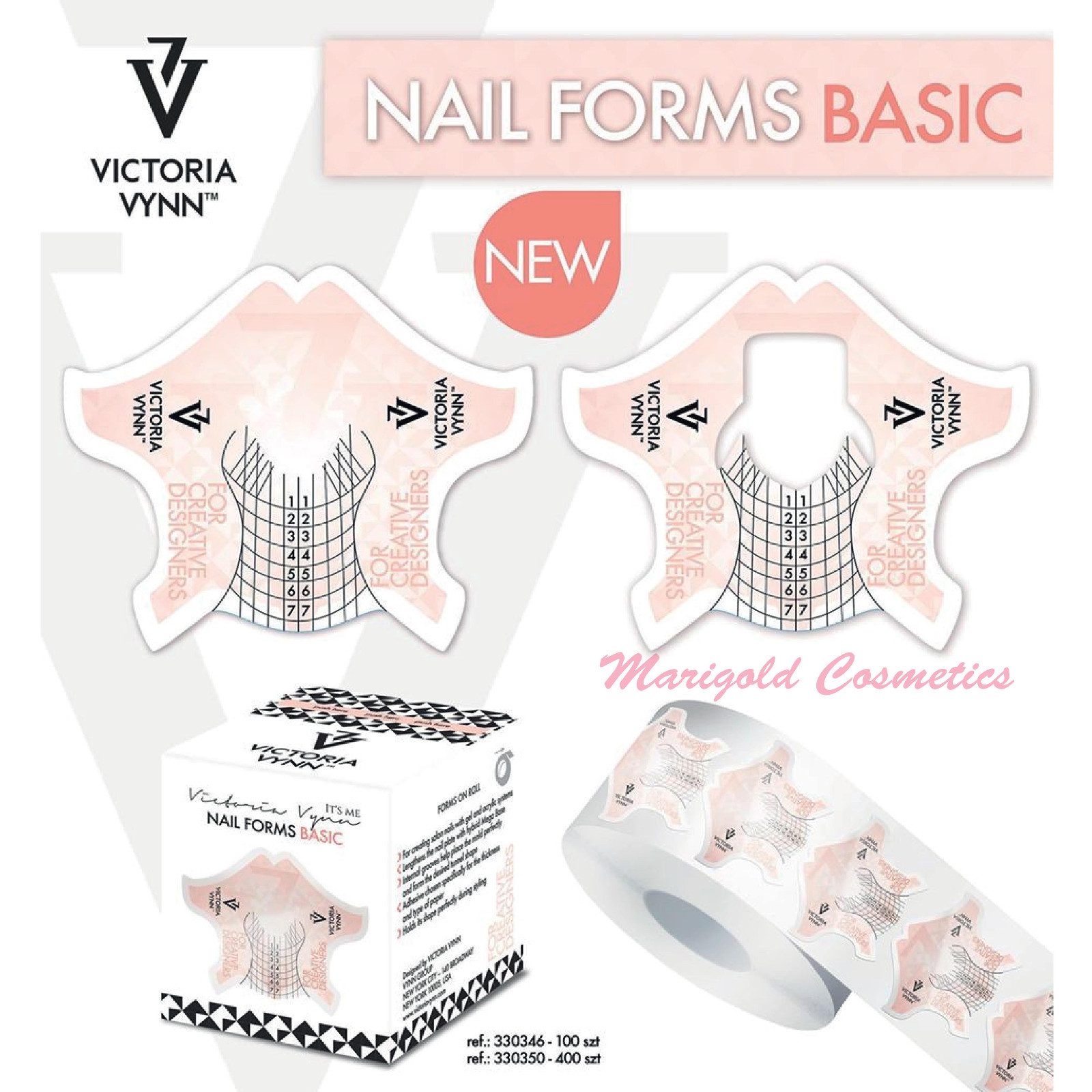Victoria Vynn Nail Forms Sticker Self-adhesive Extension UV/LED Gel Acrylic Tips
