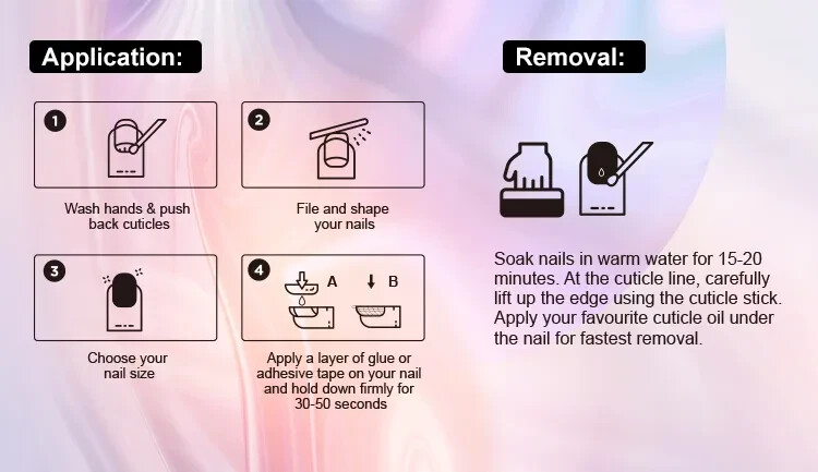 White Press on Nails – Flower Nails – Almond Press On Nails – Free Shipping