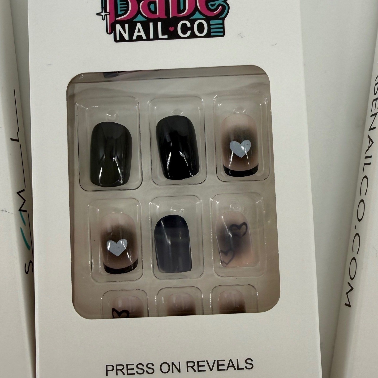 Babe Nail Co 4 pack Press On Valentines Nails Multiple Designs Hearts, bows